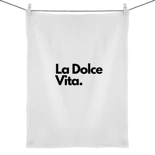 La Dolce Vita -50% Linen 50% Cotton Tea Towel