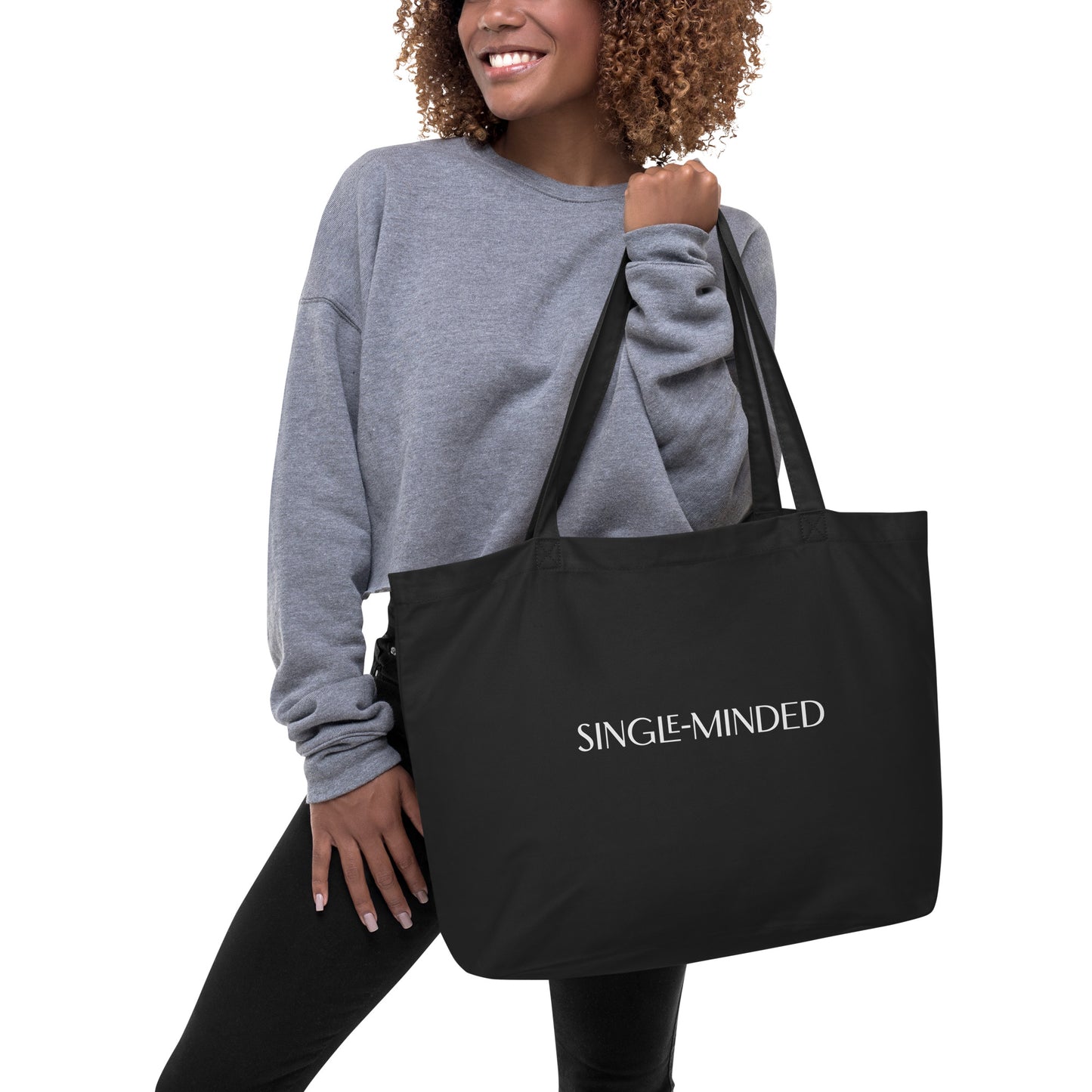 Large organic Single-minded tote bag
